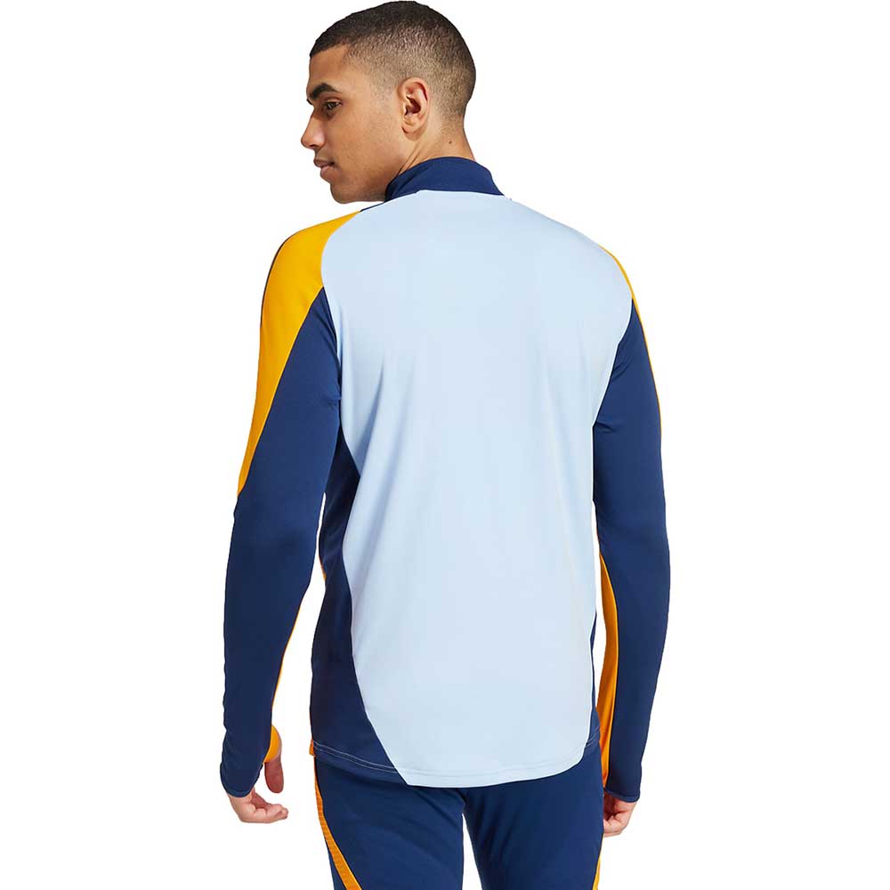 Men's Real Training Top - Glow Blue/Crew Orange/Team Navy Blue 2