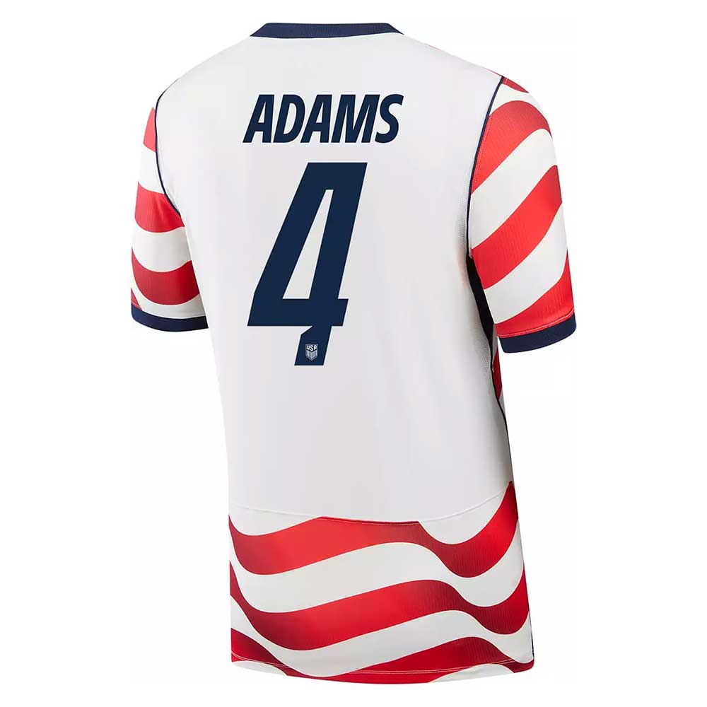Men's USMNT 2026 Home Jersey ADAMS #4 - Sail/Midnight Navy/Midnight Navy
