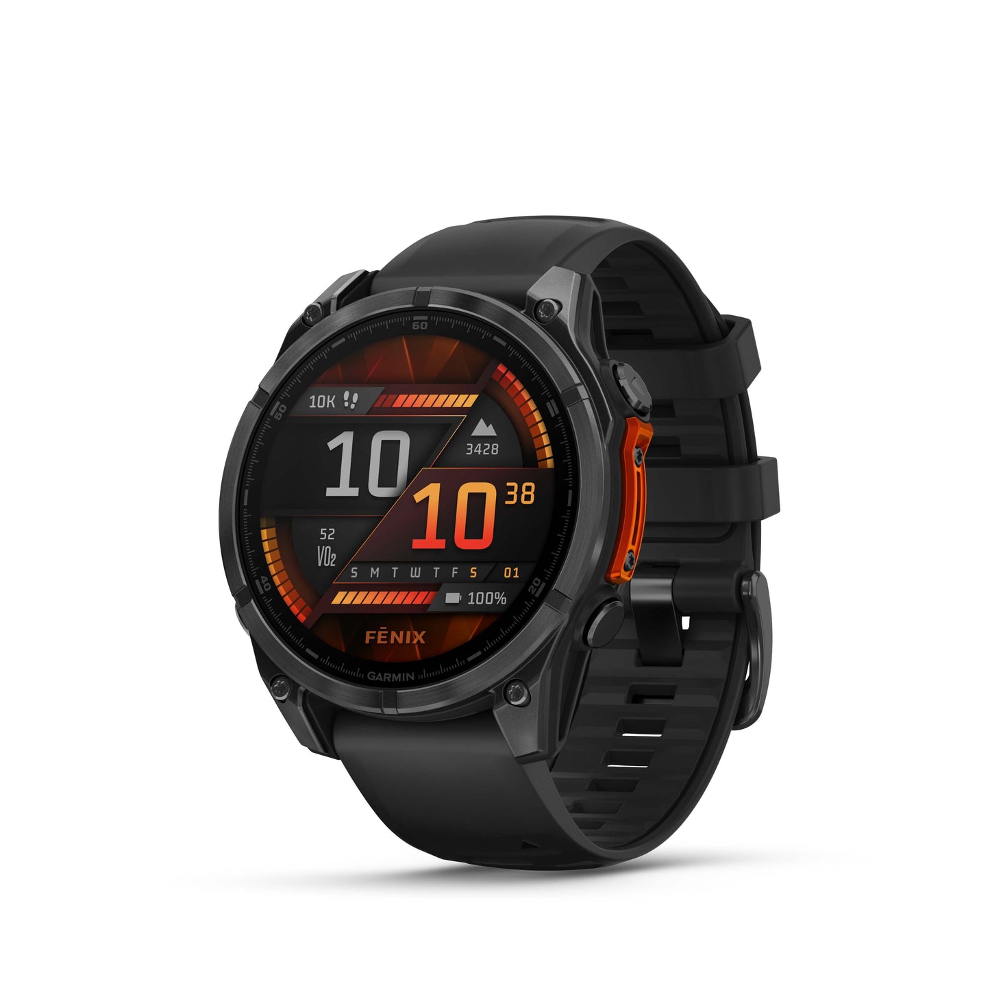 fenix 8 - 47 mm, AMOLED - Slate Gray/Black Silicone Band