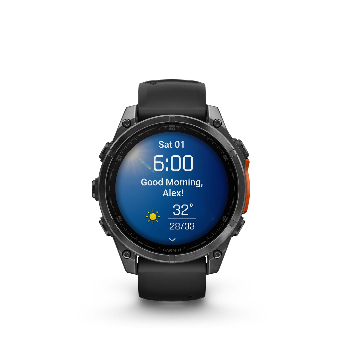 fenix 8 - 47 mm, AMOLED - Slate Gray/Black Silicone Band