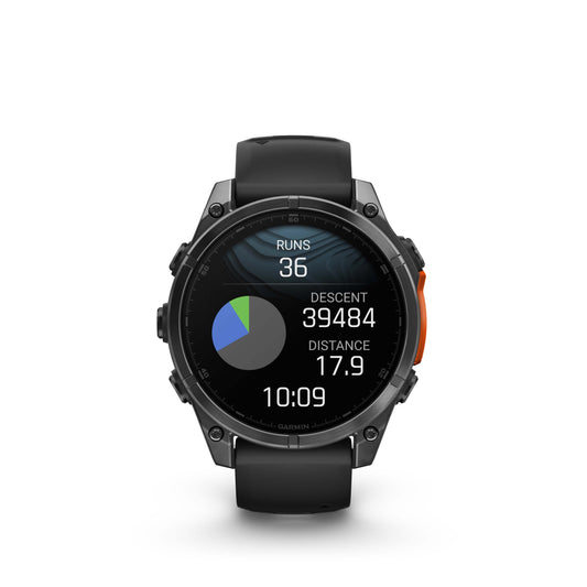 fenix 8 - 47 mm, AMOLED - Slate Gray/Black Silicone Band