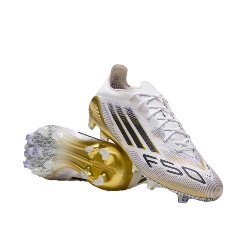 F50 Elite FG Soccer Cleat - Cloud White/Core Black/Gold