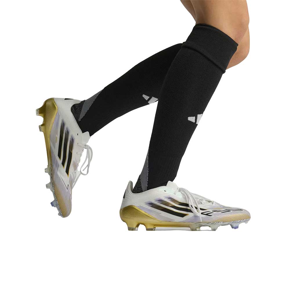 F50 Elite FG Soccer Cleat - Cloud White/Core Black/Gold