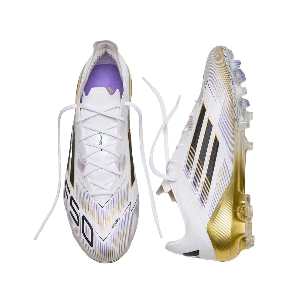 F50 Elite FG Soccer Cleat - Cloud White/Core Black/Gold