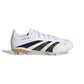 JR Predator League FG/MG Soccer Cleat - Cloud White/Core Black/Gold Metallic - Regular (D)