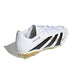 JR Predator League FG/MG Soccer Cleat - Cloud White/Core Black/Gold Metallic - Regular (D)