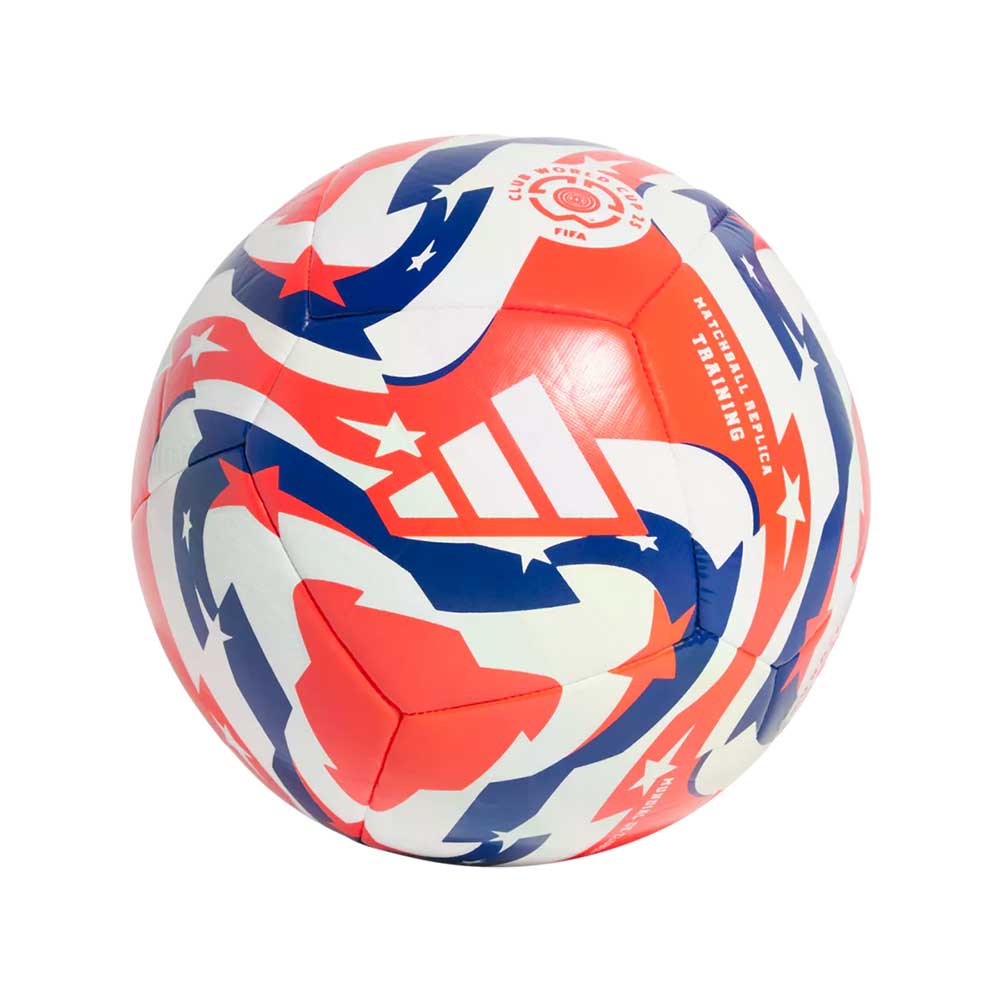 FCWC League Soccer Training Ball - White/Lucid Red/Powder Blue