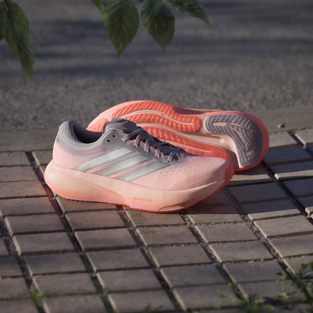 Women's Supernova Rise 3 Running Shoe - Clear Orange/Silver Metallic/Glory Grey - Regular (B)