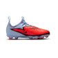 JR Phantom 6 Low Academy FG/MG Soccer Cleat - Royal Tint/Bright Crimson - Regular (D)