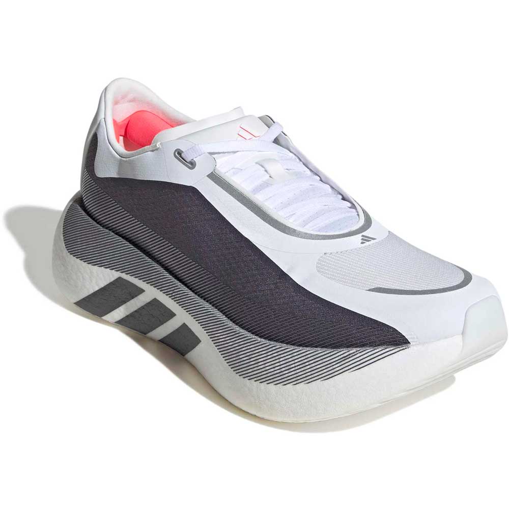 Men's Hyperboost Edge Running Shoe - Footwear White/Aurora Onix/Solar Turbo - Regular (D)