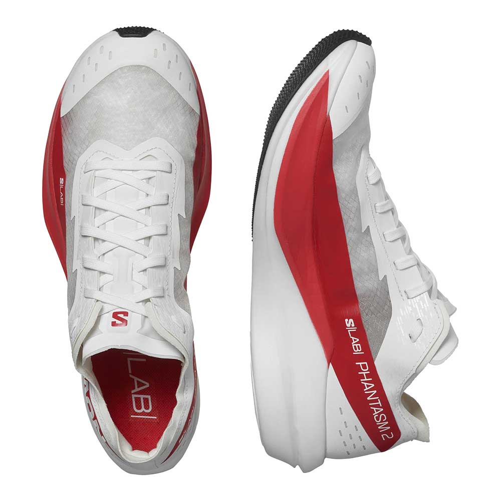 S/Lab Phantasm 2 Running Shoe - White/White/High Risk Red - Regular (D)