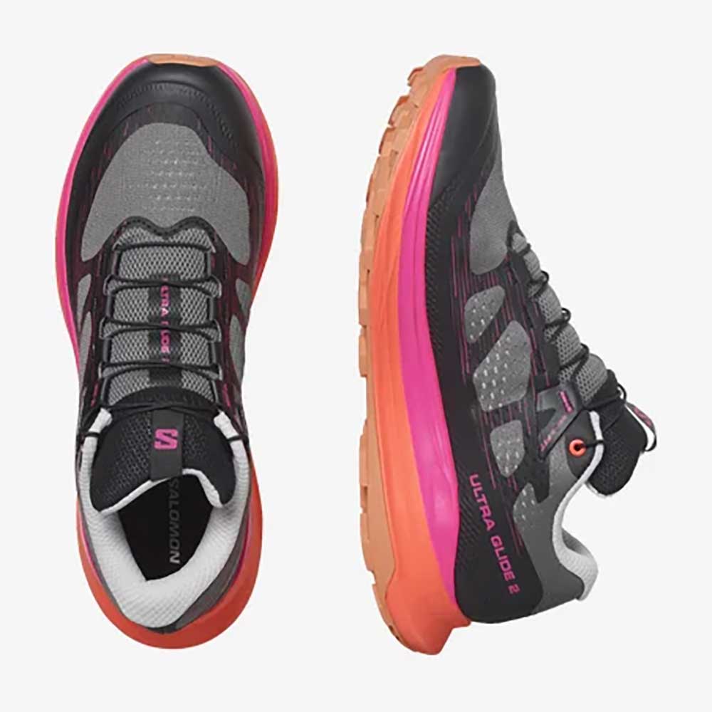 Women's Ultra Glide 2 Trail Running Shoe - Plum Kitten/Black/Pink Glo - Regular (B)