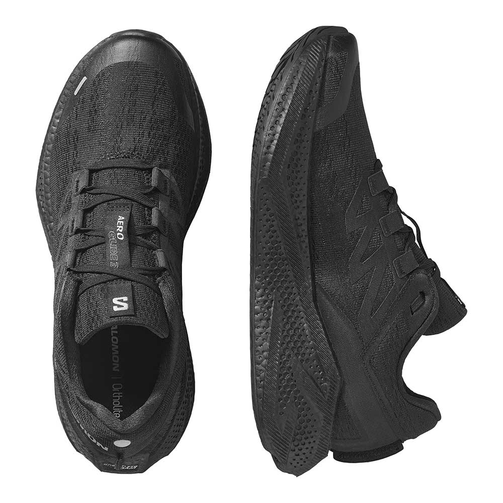Men's Aero Glide 3 Running Shoe - Black/Black/Footwear Silver - Regular (D)