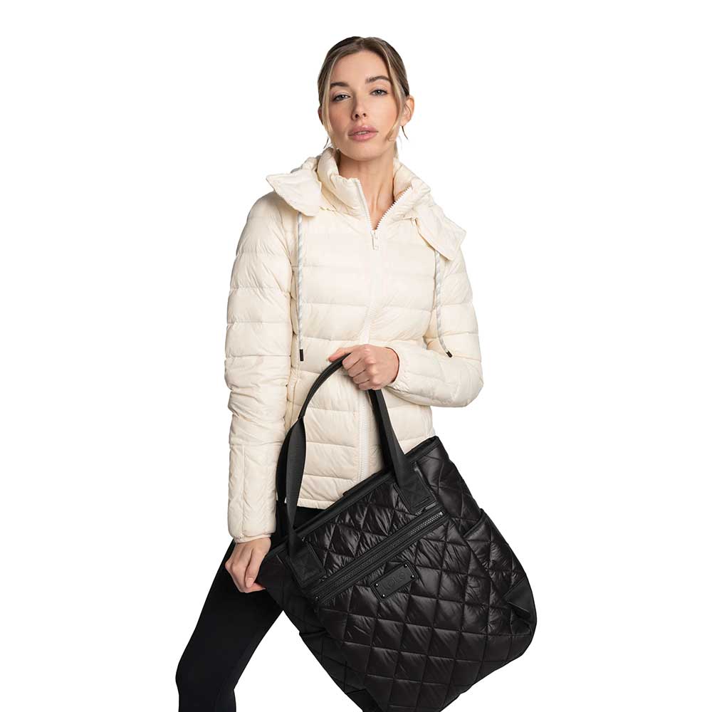 Factory Lily Quilted Shoulder Bag - Black