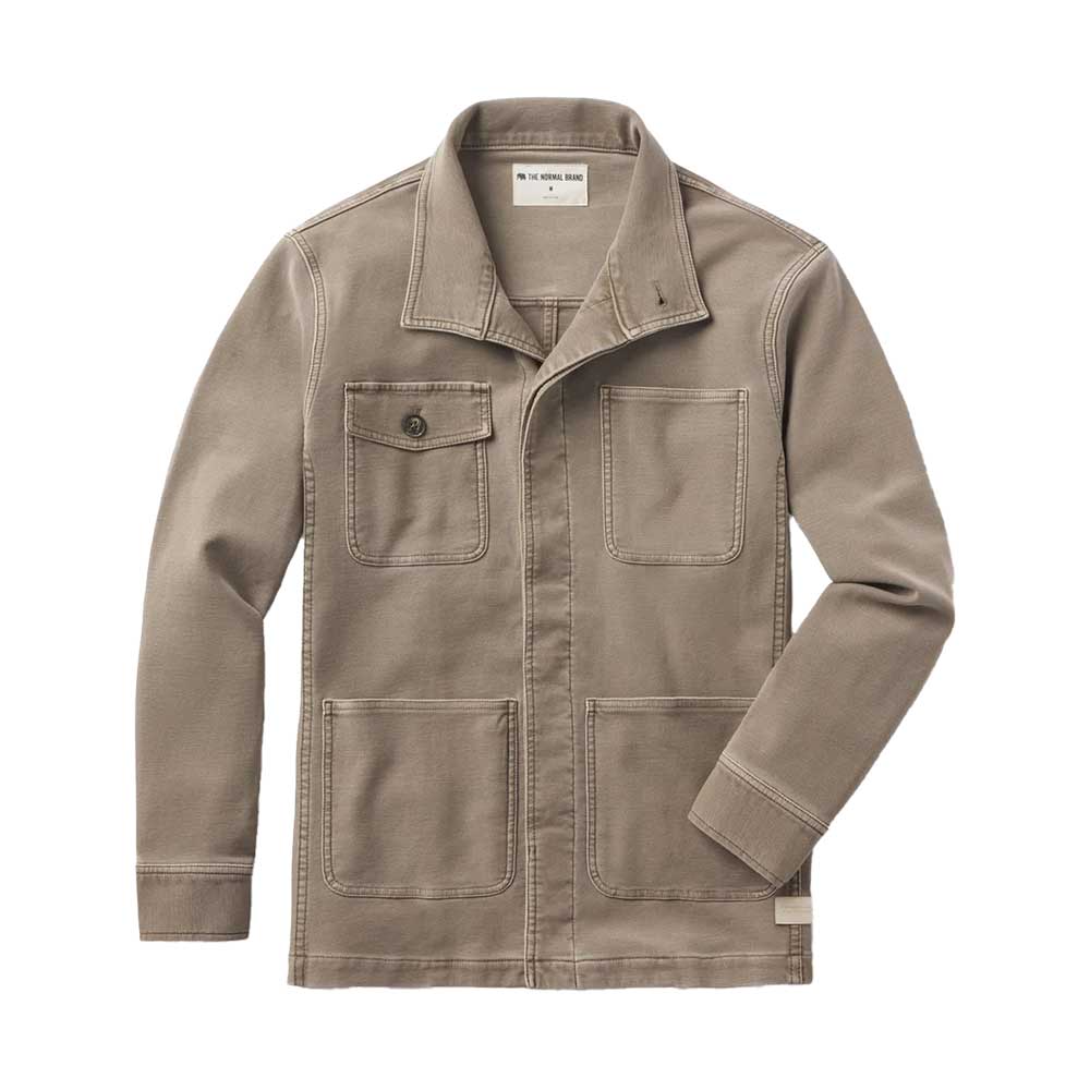Men's Comfort Terry Chore Coat - Taupe