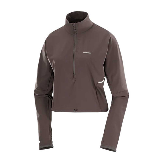 Women's Sense Aero Hybrid Crop Pullover - Coffee Bean