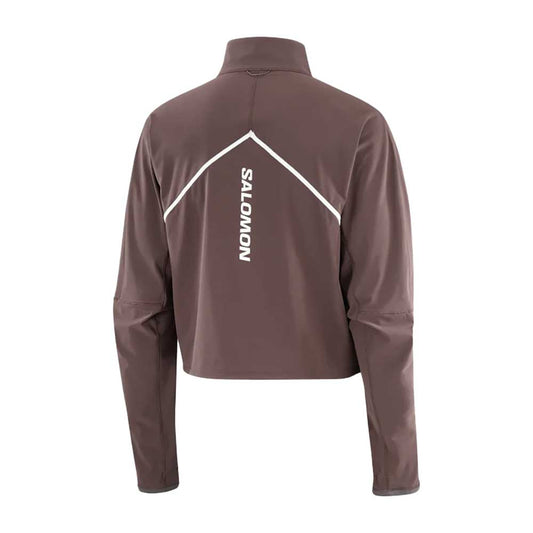 Women's Sense Aero Hybrid Crop Pullover - Coffee Bean