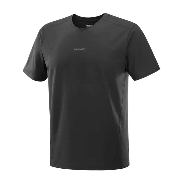Men's Trackline Short Sleeve Tee - Deep Black – Gazelle Sports