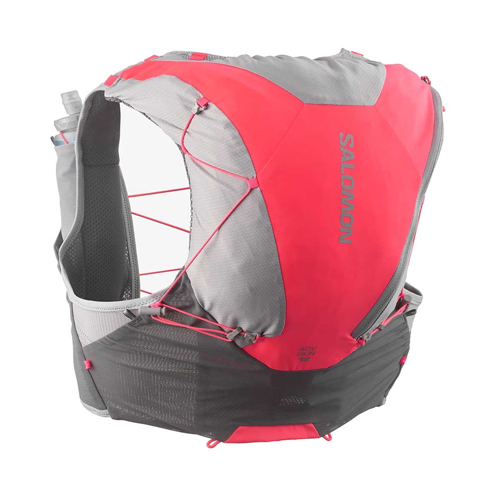 Adv Skin 12 Hydration Vest - Castelrock/Alloy/Neon Flame