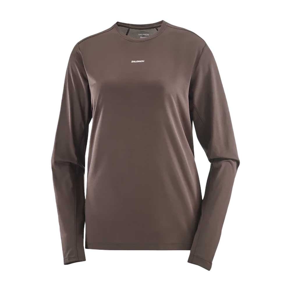 Women's SHKout Core Long Sleeve Tee - Coffee Bean
