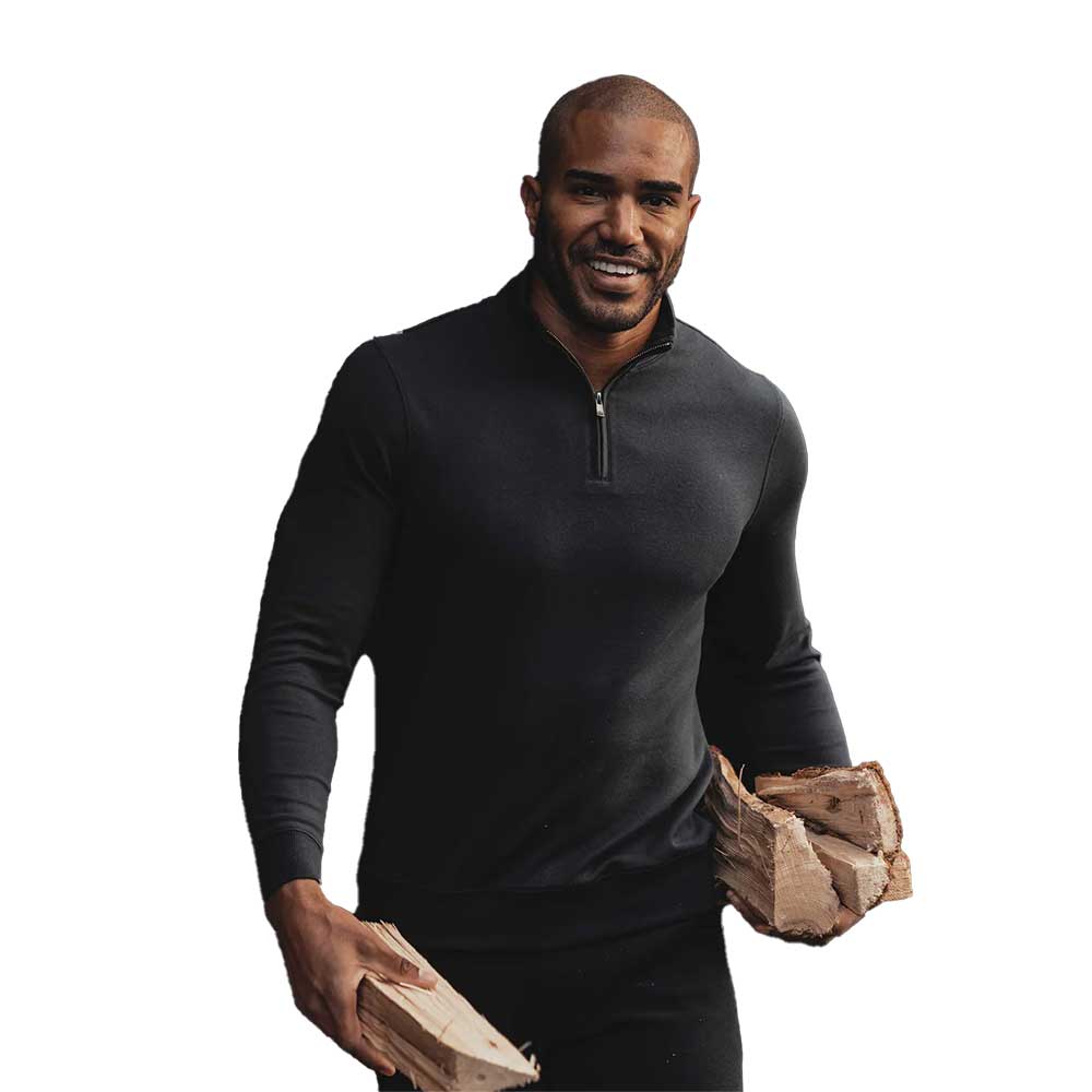 Men's Puremeso Weekend 1/4 Zip - Black