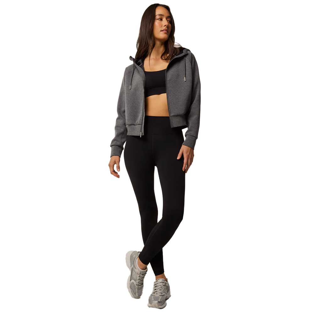 Women's Melange Kristina Full Zip Hoodie - Smoke Heather