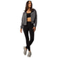 Women's Melange Kristina Full Zip Hoodie - Smoke Heather