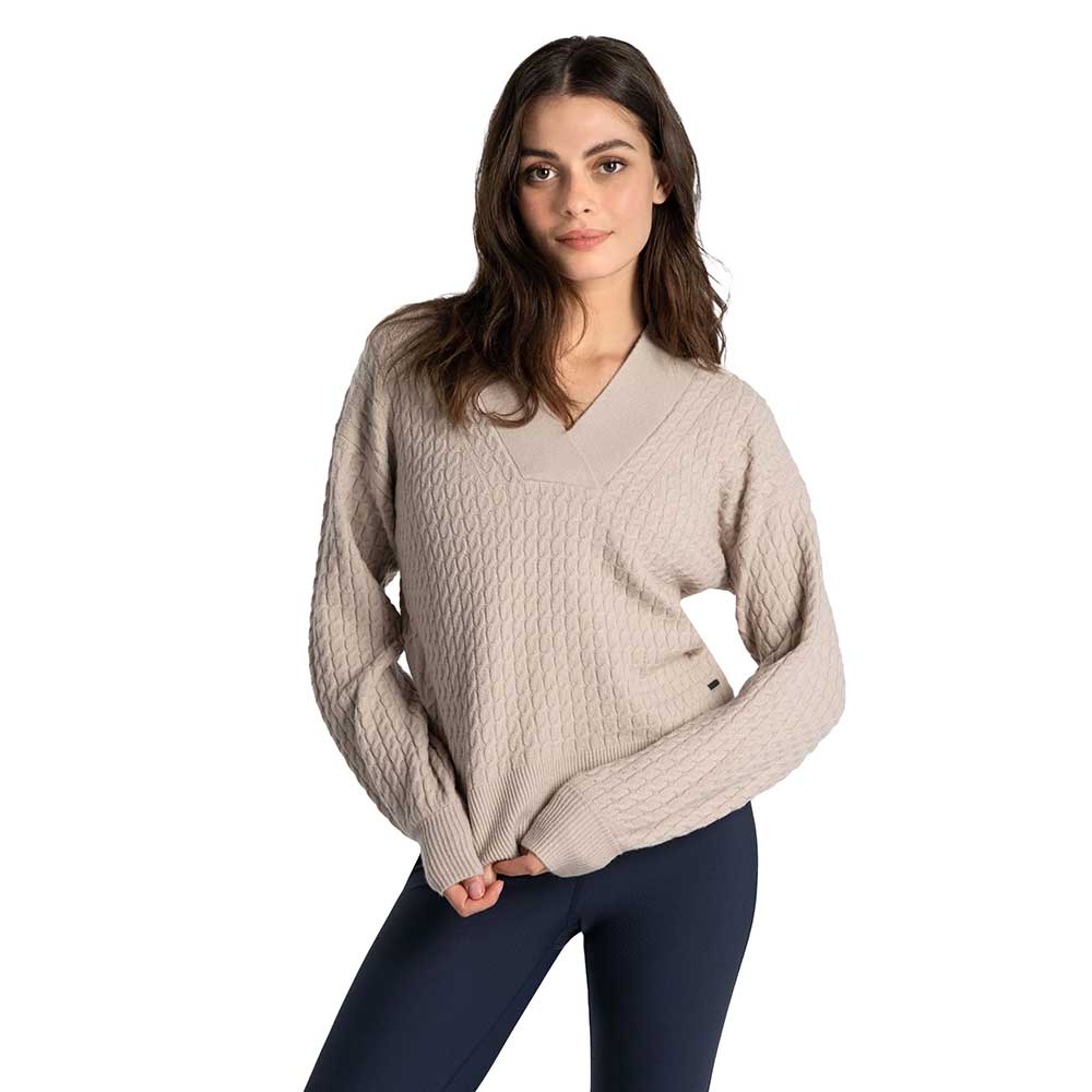 Women's Camille V-neck Sweater - Abalone Heather