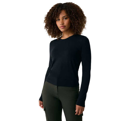 Women's Dynamic Long Sleeve Top- Black