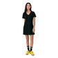 W Olivie V Neck Dress - Black