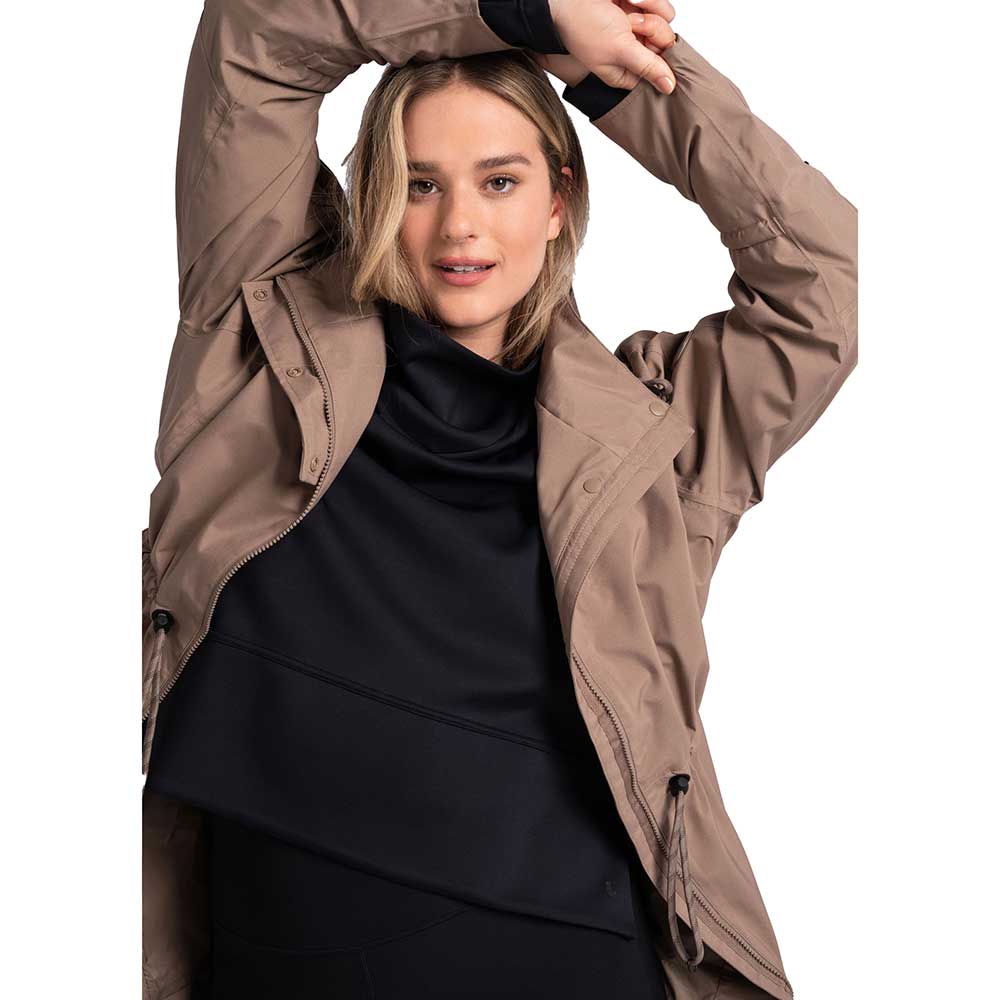 Women\'s Piper Oversized Rain Jacket - Fossil – Gazelle Sports