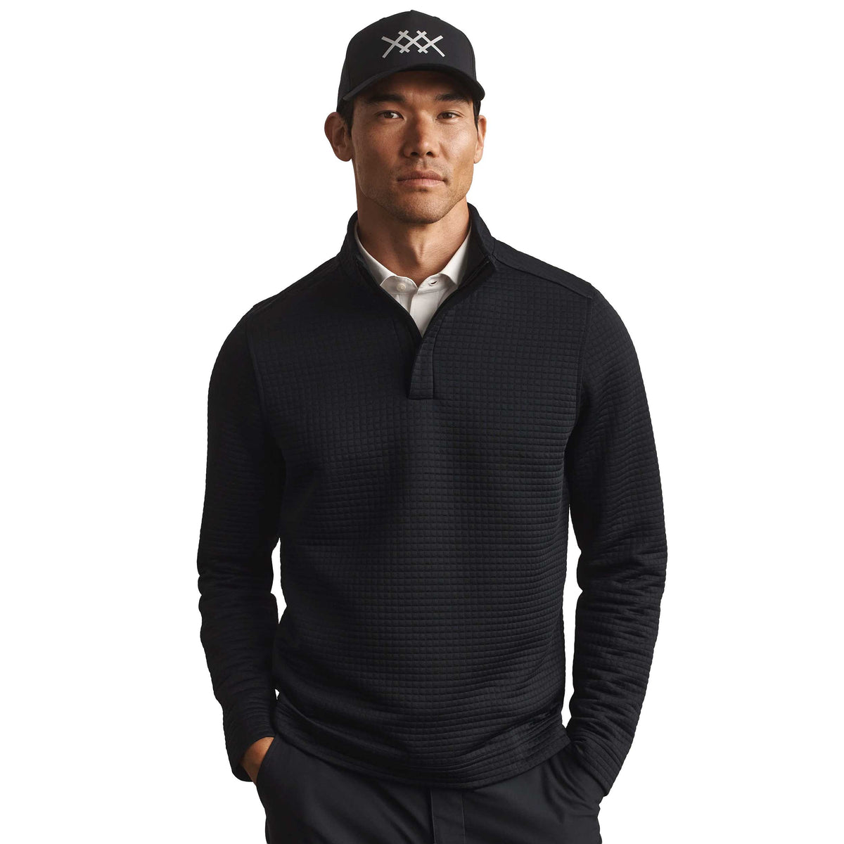 Men's Landmark 1/4 Zip - Pure Black