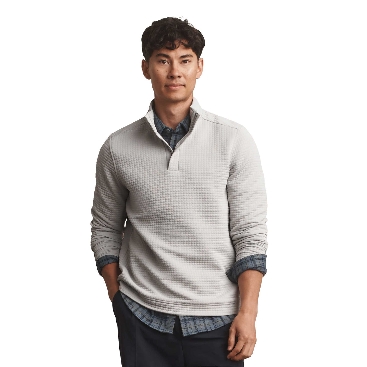 Men's Landmark 1/4 Zip - Sleet Gray