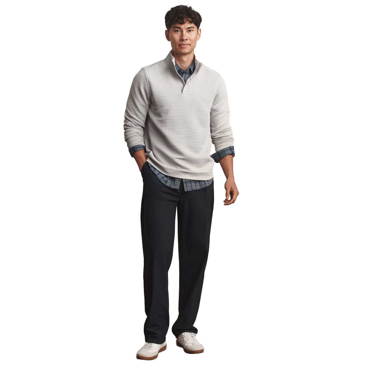 Men's Landmark 1/4 Zip - Sleet Gray