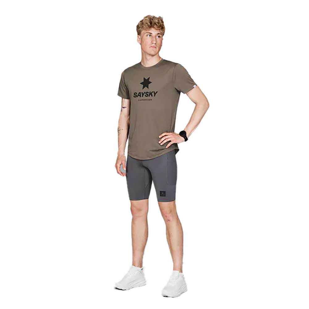 Men's Logo Combat T-Shirt - Brown