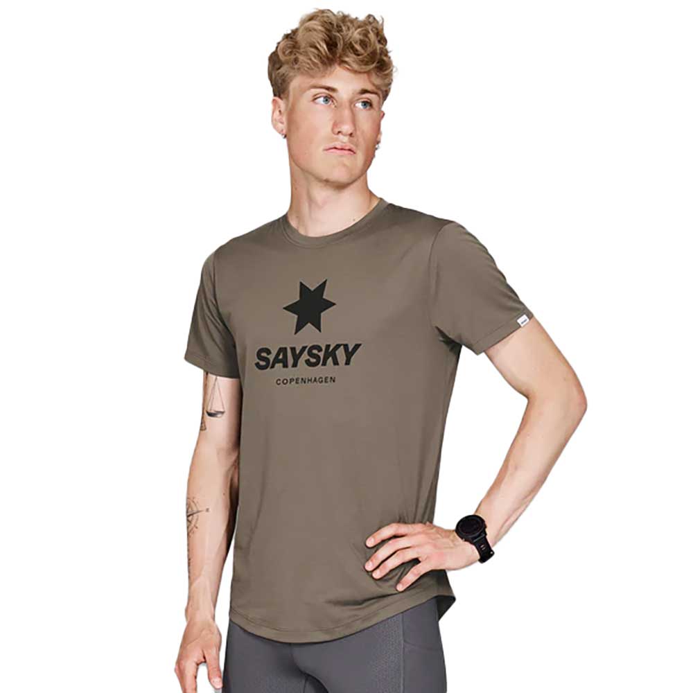 Men's Logo Combat T-Shirt - Brown