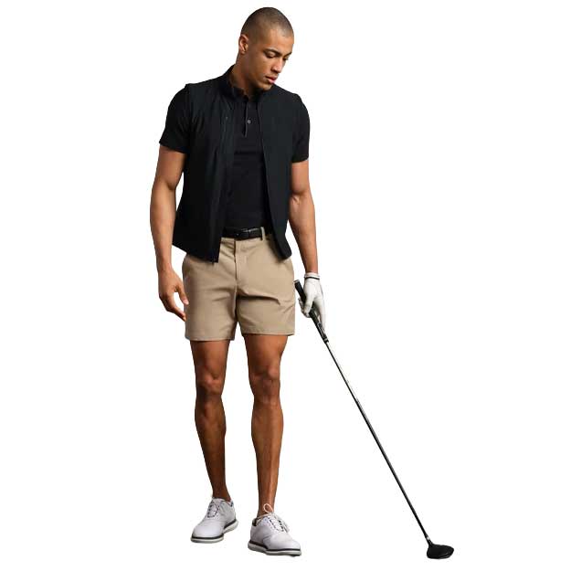 Men's Long Game Vest - Pure Black