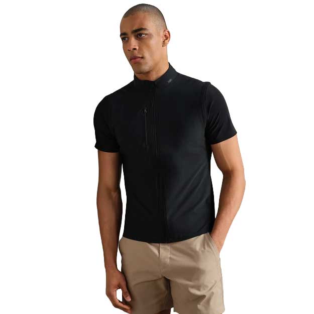 Men's Long Game Vest - Pure Black