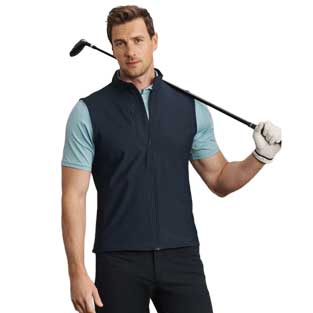 Men's Long Game Vest - True Navy