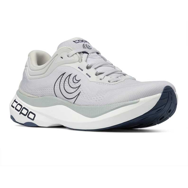 Men's Aura 2 Running Shoe - Grey/White - Wide (2E)
