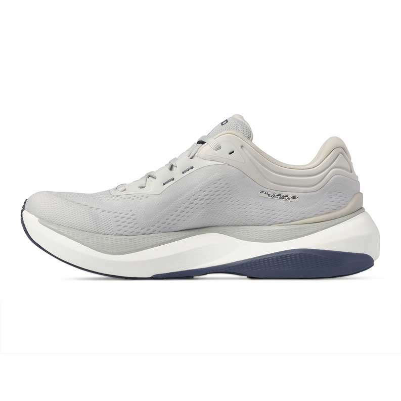 Men's Aura 2 Running Shoe - Grey/White - Wide (2E)