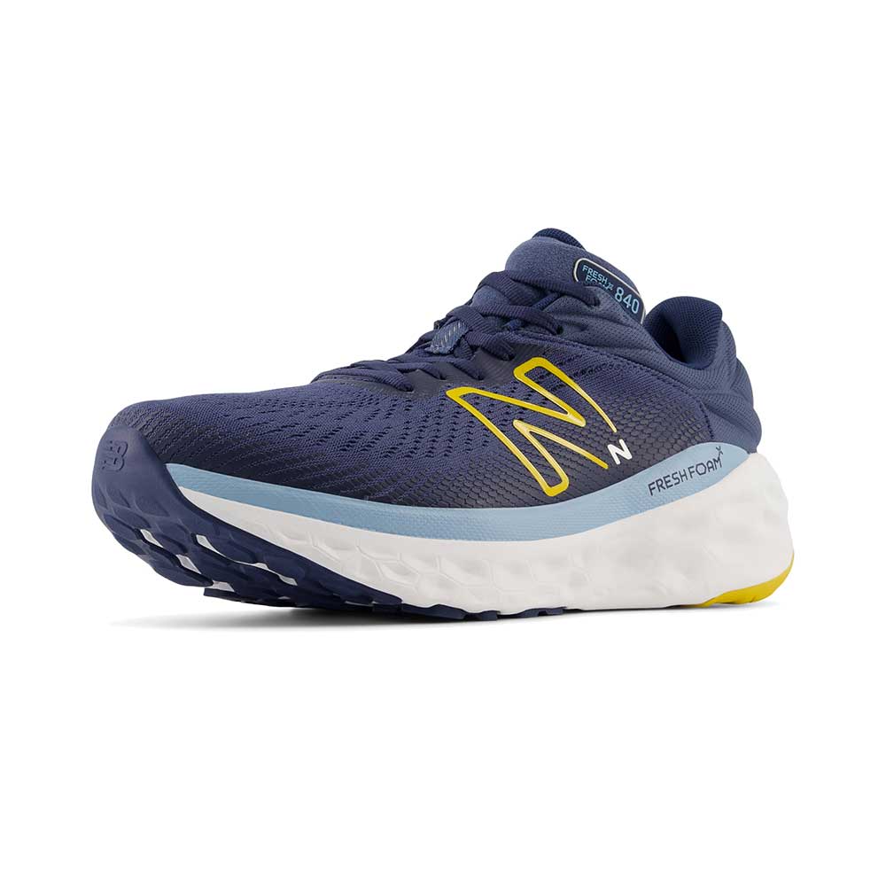 Men's Fresh Foam X 840v1 Running Shoe - Vintage Indigo/Ginger Lemon - Regular (D)