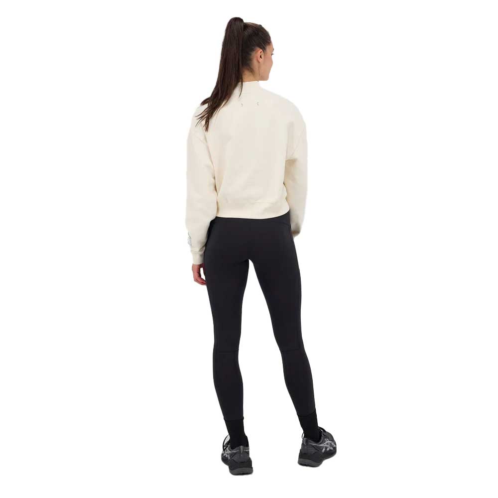 Women's Classic Cropped Mockneck Sweatshirt - Cream