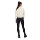Women's Classic Cropped Mockneck Sweatshirt - Cream