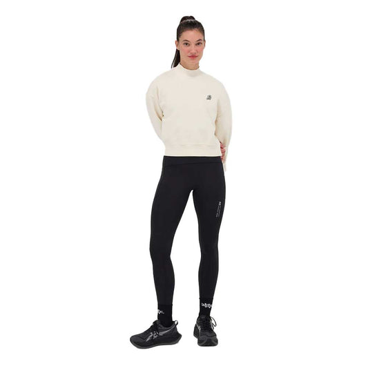 Women's Classic Cropped Mockneck Sweatshirt - Cream