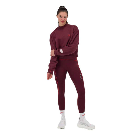 Women's Classic Cropped Mockneck Sweatshirt - Fig