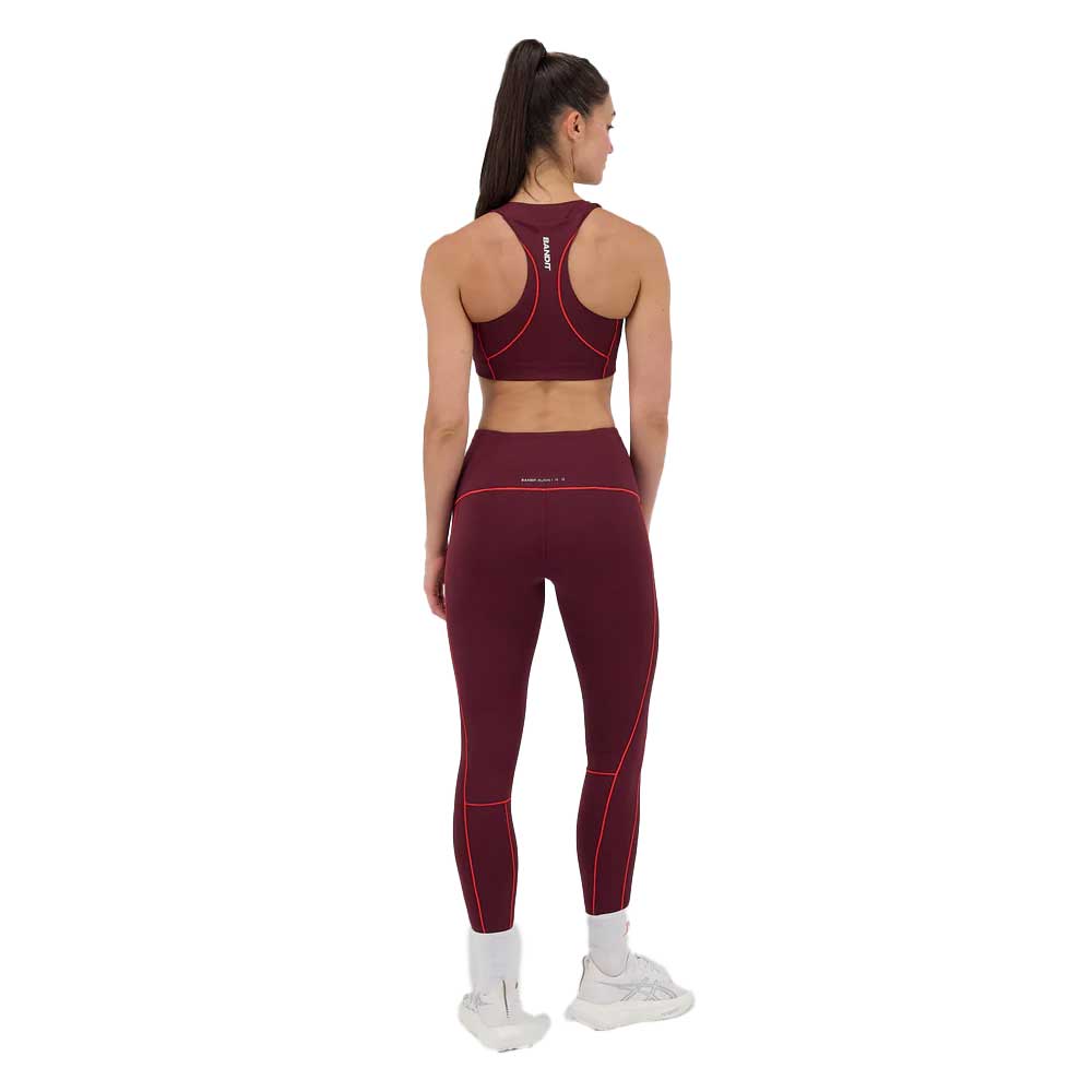 Women's Stamina High-Waist Legging - Fig/Intense Red