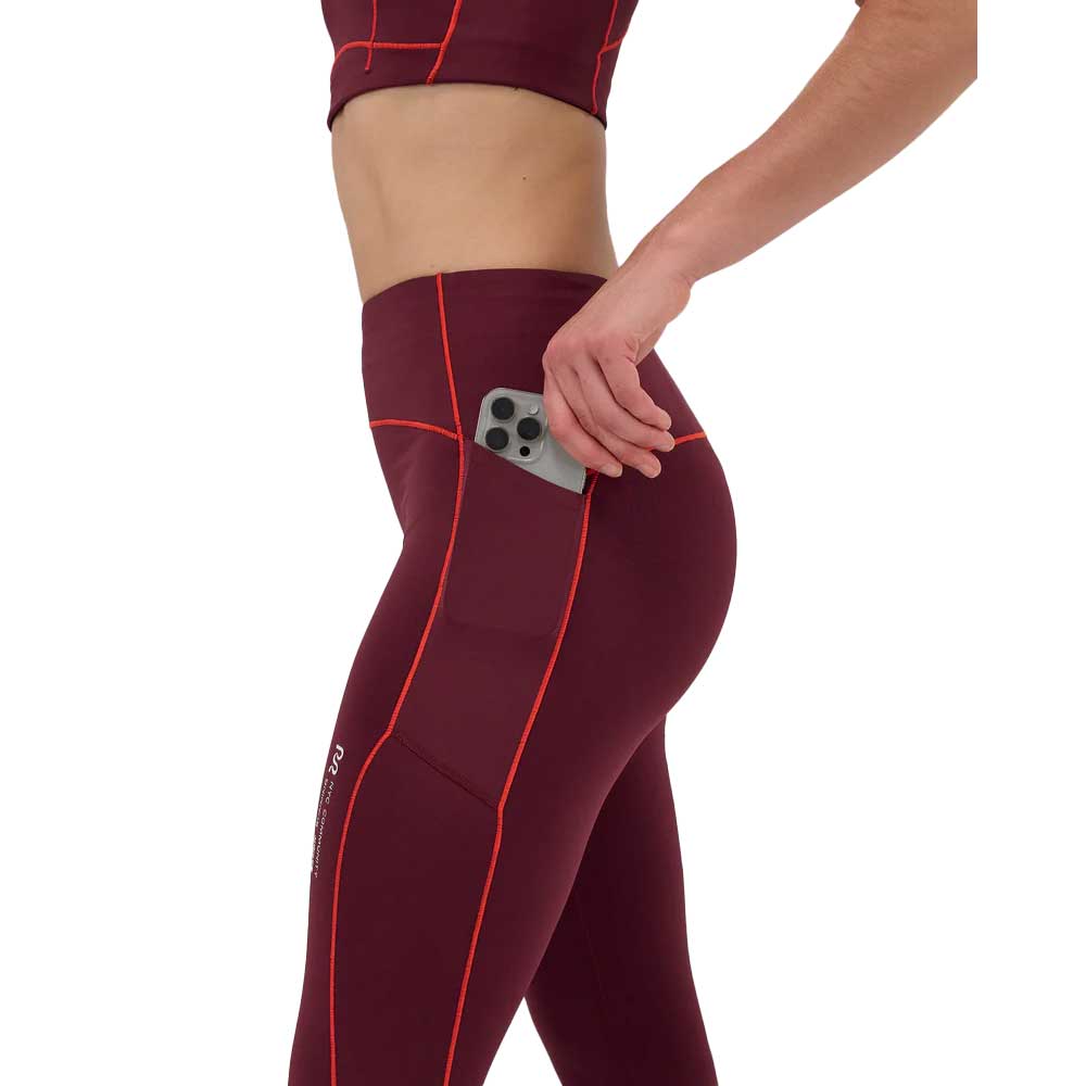 Women's Stamina High-Waist Legging - Fig/Intense Red