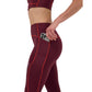 Women's Stamina High-Waist Legging - Fig/Intense Red