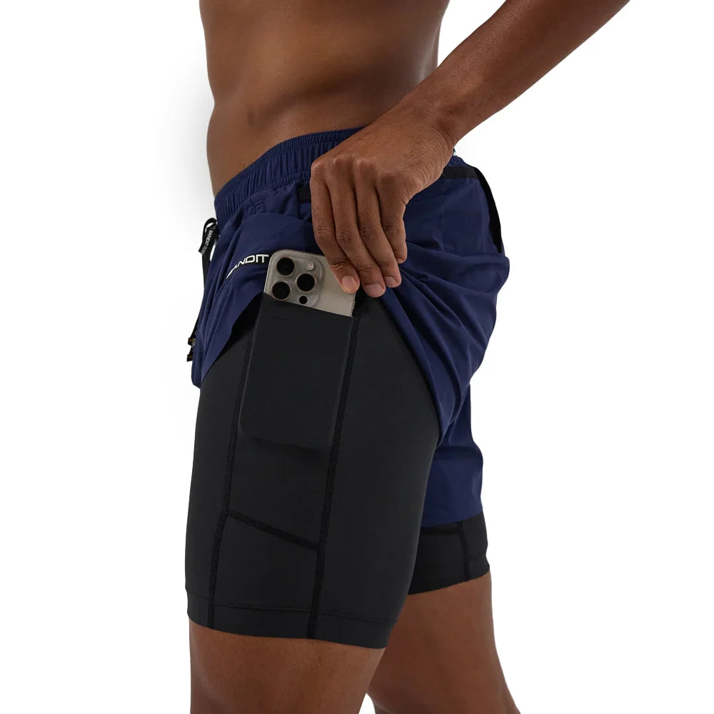 Men's Vento 2-in-1 Run Short - NY Navy